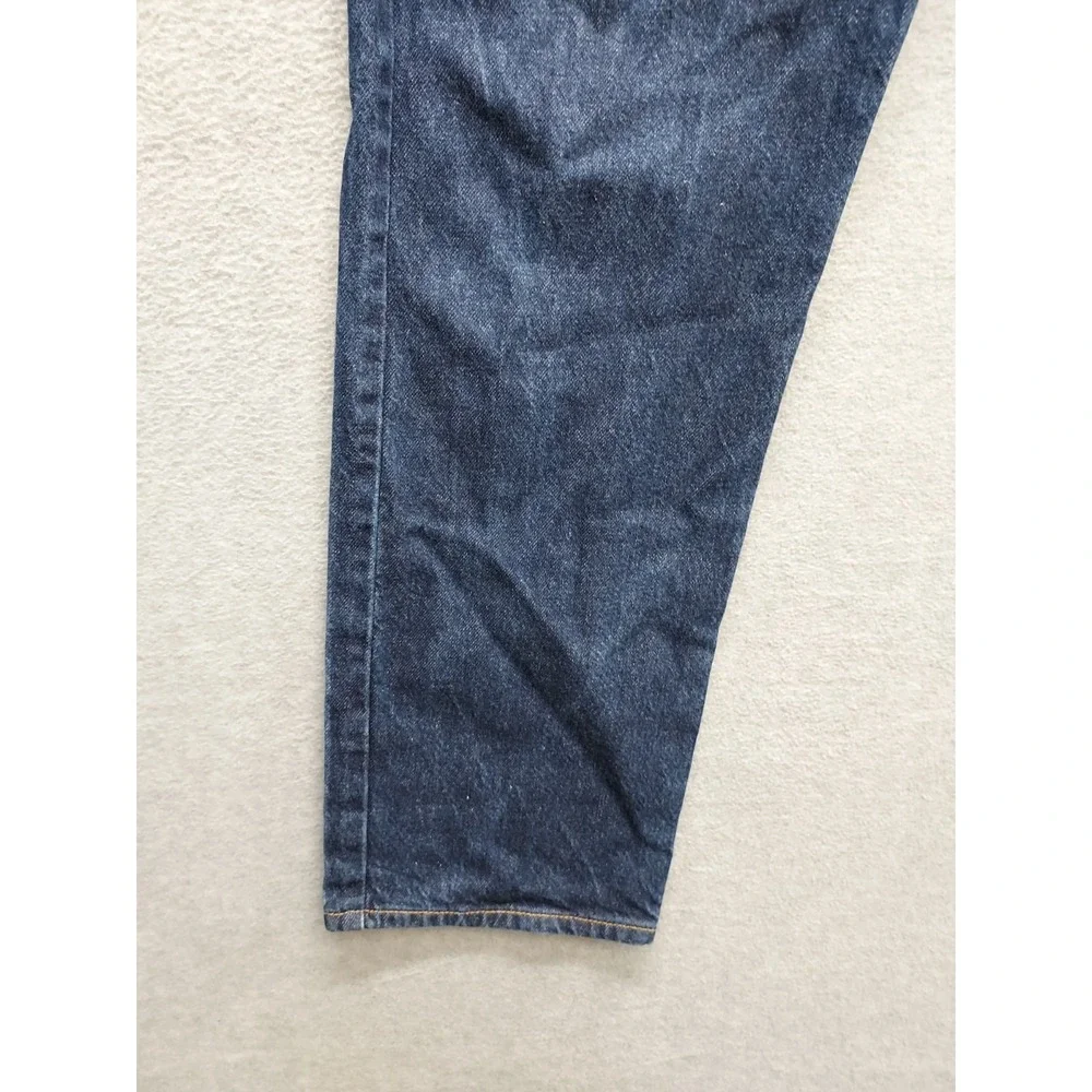 Levis Men Denim Jeans 36 Blue Zip Button 5 Pockets High Rise Straight Outdoor